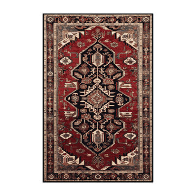 Machine Washable Persian Brown Area Rug
