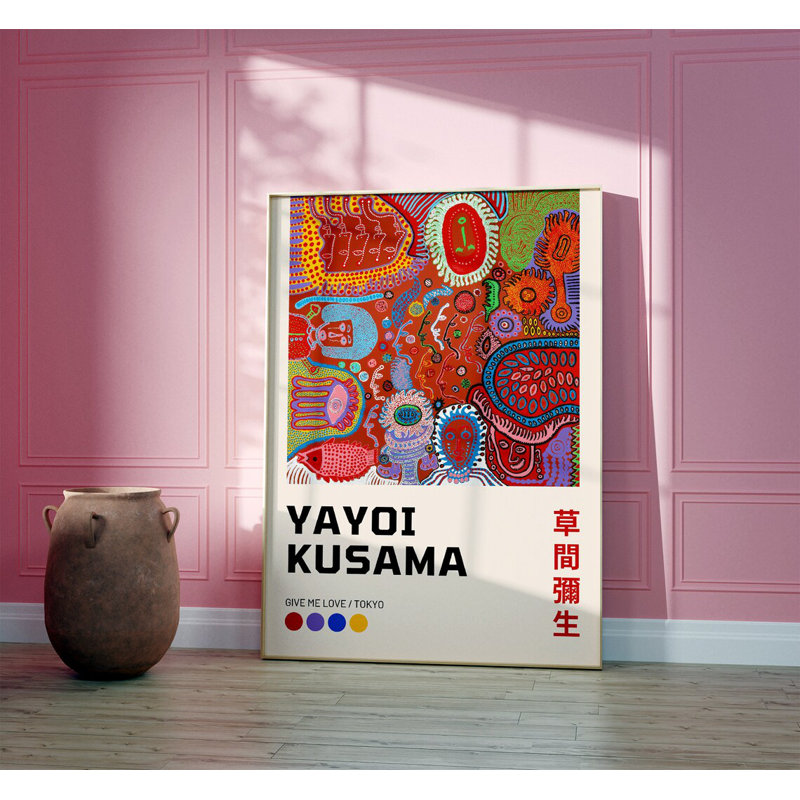 Yayoi Kusama - No Frame Print, 21cm H x 14cm W