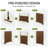 Privacy Metal Screen Fence Panel Horizontal Stripe Pattern-112246456-69478606
