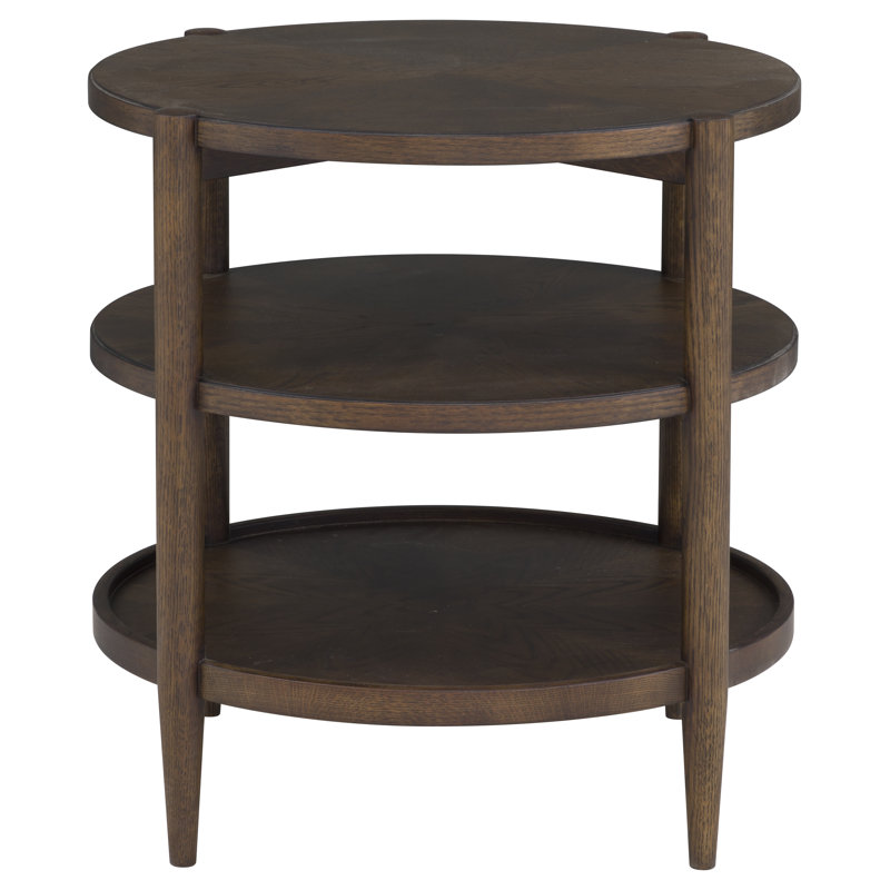Round End Table, Caramel