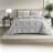 -Piece Queen Bedding Sets, Polyester Microfiber, Modern Grey Bedroom