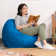 Saxx 3 Foot Round Bean Bag w/ Removable Cover