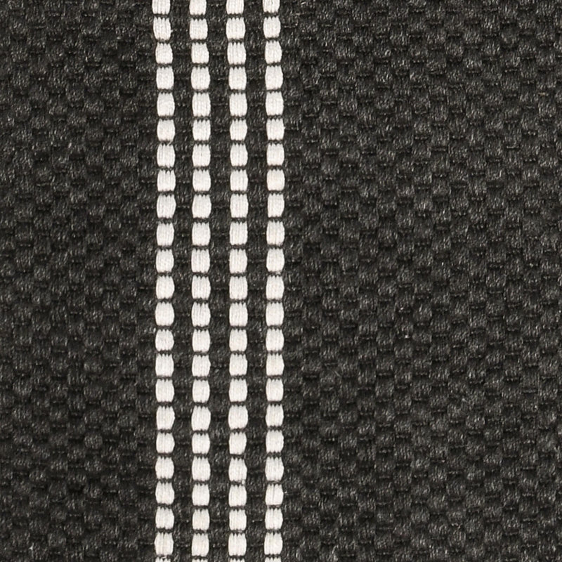 Sorrento Indoor/Outdoor Handwoven Recycled P.E.T Area Rug in Charcoal/White, Runner 2'7.2" x 8'