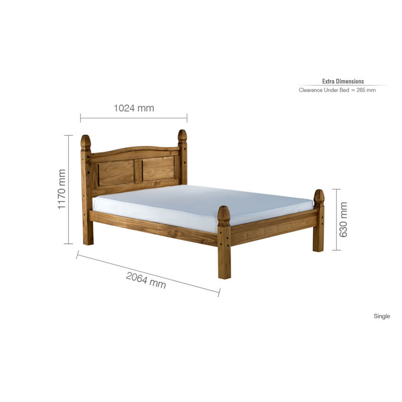 Arthemus Bed Frame, Single (3')