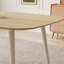 Ensemble de table de salle à manger rectangulaire 55,1 po, table de cuisine moderne, pieds en acier (1 table et 4 chaises)-2116252487-2116252483