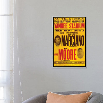 Marciano Vs Moore - Advertisements Print