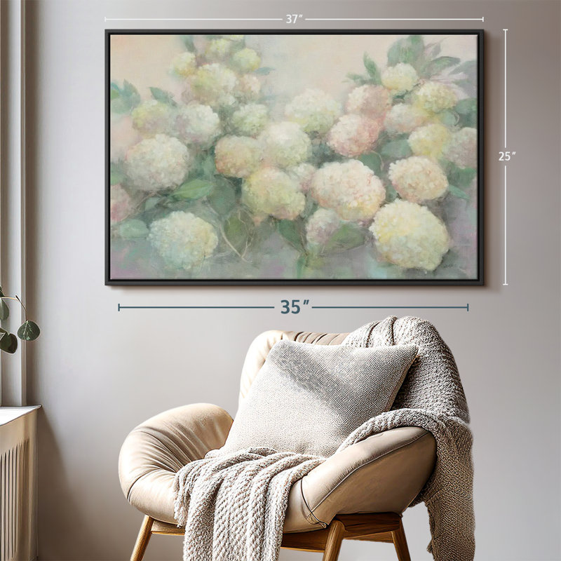 Annabelle Hydrangeas Canvas Print, 25" H x 37" W