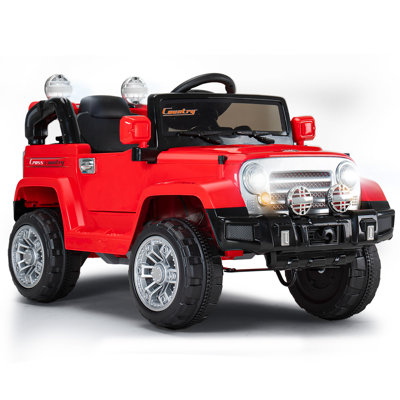 Ligiant 12v Kids Ride On Toys, Retro Ride On Cars For Kids, Detachable Toolbox, Large Battary, 2 Speeds, Bluetooth, Remote Control, Ages 3+