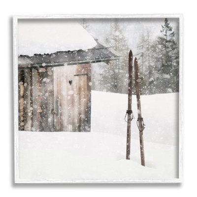 «Winter Cabin», impression sur toile