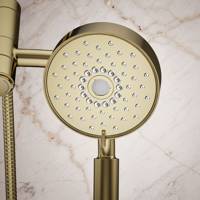 Ensemble combiné de douche multifonction Purist 2,5 GPM 2 en 1, Or
