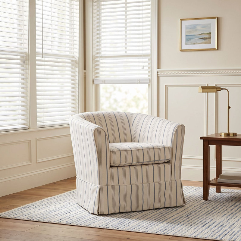Fauteuil club pivotant rembourré pour salon