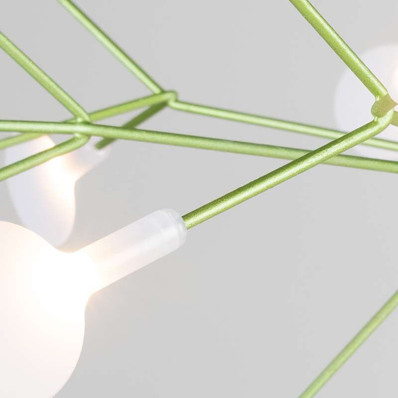 Heracleum III LED Chandelier, Copper, 20.9" H x 28.3" W x 28.3" D, 157.5"