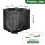 Protecteur de climatiseur central toutes saisons en filet, housse de climatiseur pour l'extérieur, contre les feuilles, les débris, le peuplier, comprend 2 attaches à fermeture à glissière, 35,4 po x 35,4 po x 39,4 po-121233815