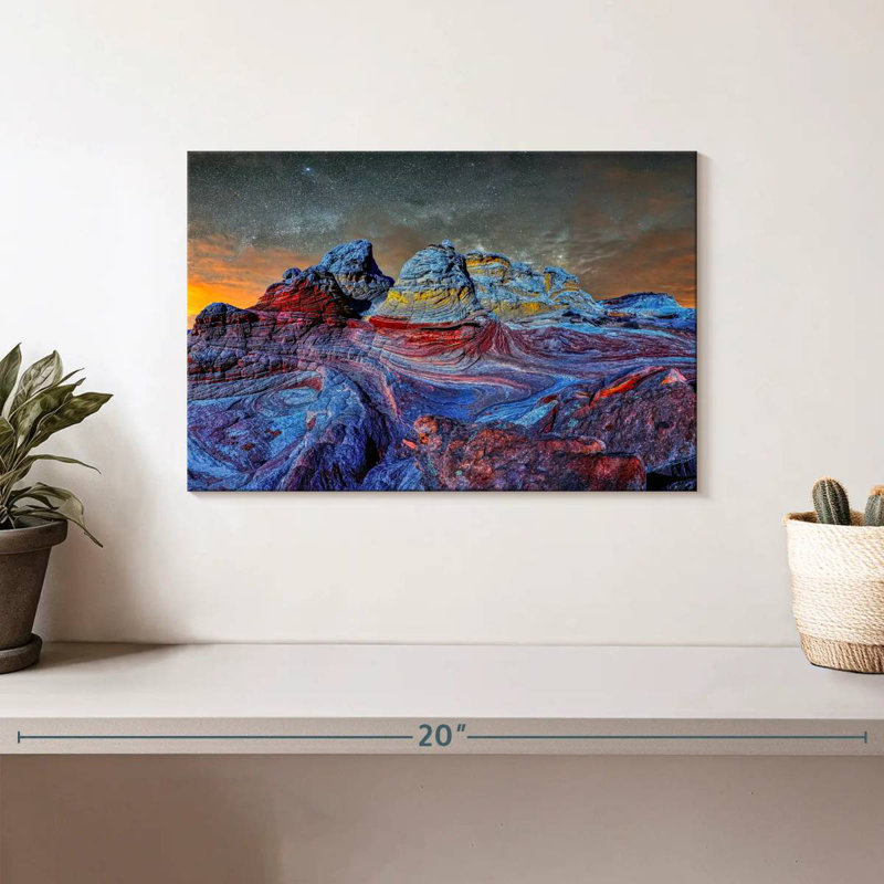Alvord, crépuscule profond, poche blanche, Arizona, H 8 po x l 12 po