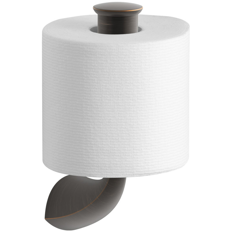 Porte-papier hygiénique vertical Alteo, Bronze frotté à l'huile