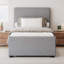 Lit plateforme tapissier avec lit gigogne-111465747