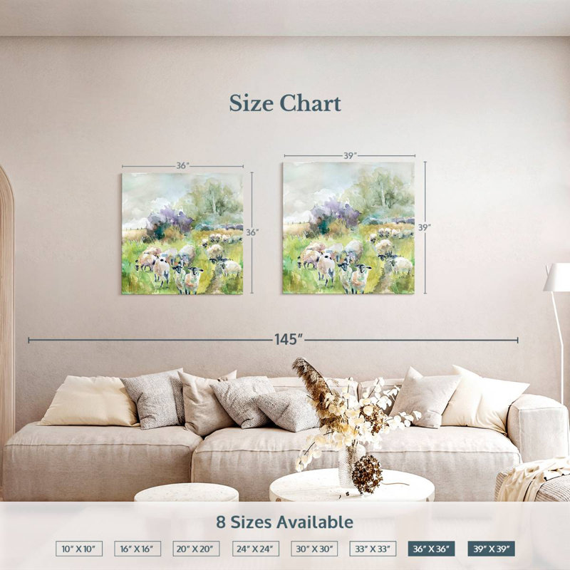 Brampt Spring Flock, 39" H x 39" W