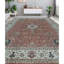 Wool Oriental Area Rug in Rust/Ivory
