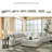Jacilynn Upholstered L-Shaped Sectional Symmetrical