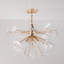 Dandelion 4-Light Glass Starburst Sunburst Ceiling Light Sputnik Semi Flush Mount