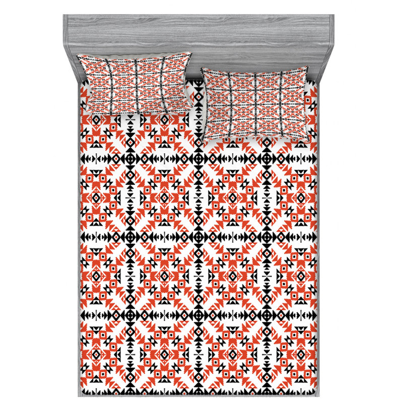 Microfiber Sheet Set, Queen Sheet Set with Fitted Sheet