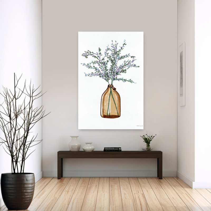Art contemporain lavande Honeybloom Blossoms, H 60 po x l 40 po
