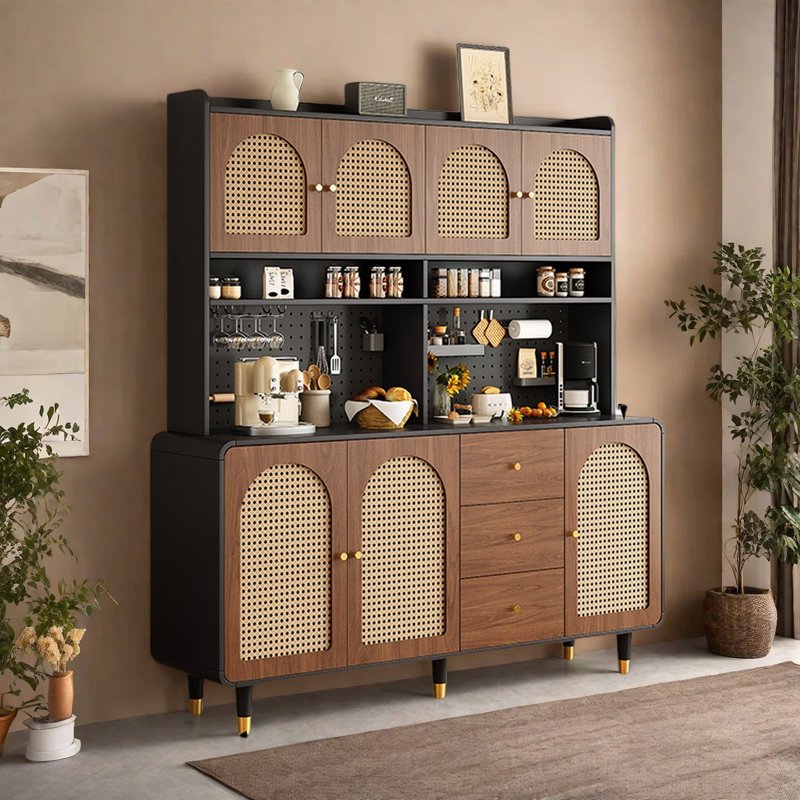 Delanda, 74.8" H x 55.1" W x 15.7" D, Brown