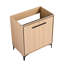 Base de meuble-lavabo de 30 po, armoire de couleur chêne, rangement spacieux, bois d'ingénierie, double porte de conception américaine de 30 po