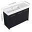 Meuble-lavabo autoportant avec lavabo en résine