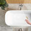 Baignoire de trempage autoportante 63 po. X 28 po. Blanche