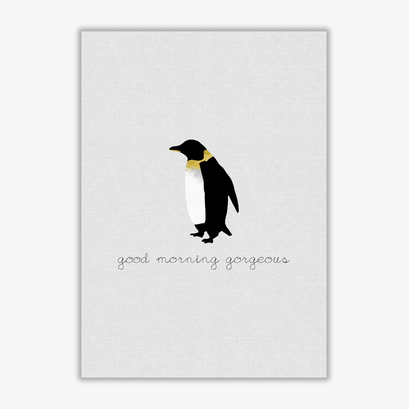 Good Morning Gorgeous Animal - Print, 85 cm H x 60 cm W x 1 cm D, No Frame