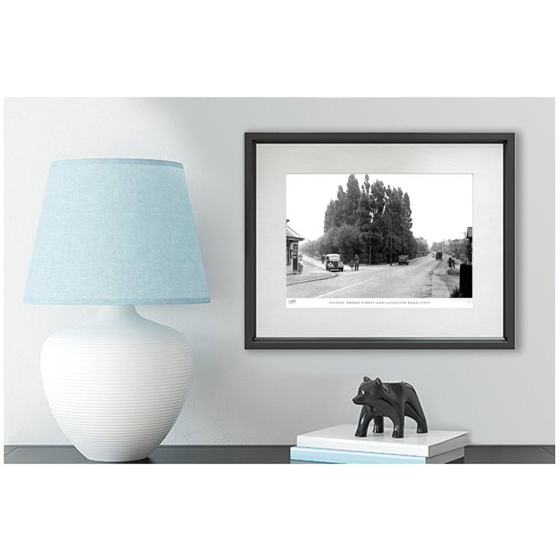 Syston, Broad Street And Leicester Road C1955 - Single Picture Frame Print, 63.3cm H x 83.5cm W x 2.3cm D