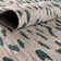 Teal Samburu Indoor/Outdoor Safari Rug