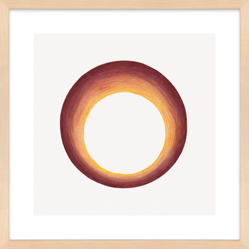 Torus 3 Print by Katy Montica, 16" H x 16" W x 1.25" D, Brown
