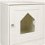 Table d'appoint, tiroir et tablettes White Cat-1258282124