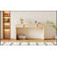 Console unique à silhouette arrondie et à surface lisse avec tiroirs spacieux et pieds réglables-1340417338