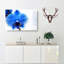Blue Orchid In Abstract - Wrapped Canvas-55361970