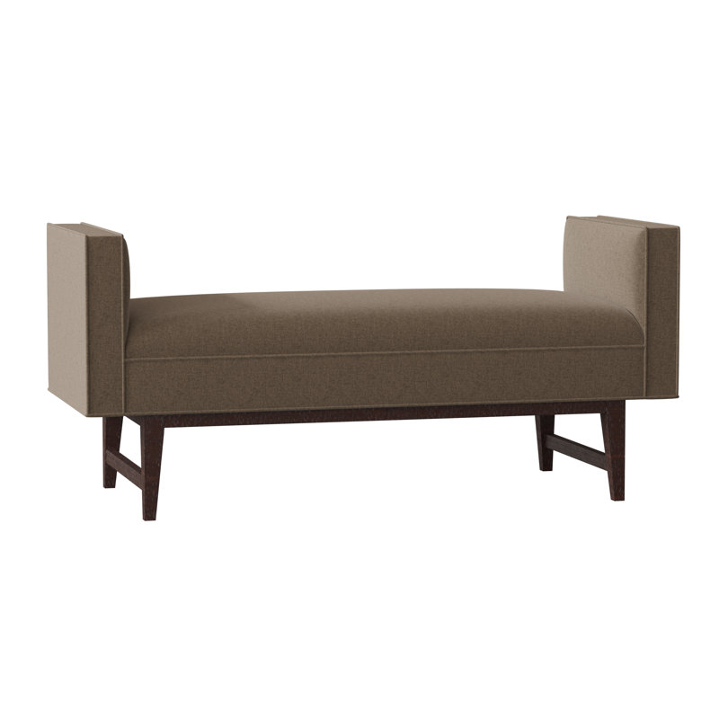 Luna Upholstered Bench, Parchment (8794 70), Espresso