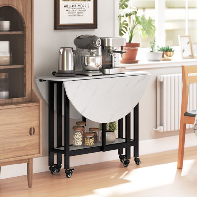 Round Metal Base Dining Table