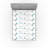 Ambesonne Retro Fitted Sheet 2-Pack Arrow Pattern Horizontal Grey Teal White-106750391
