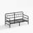 Metal Frame Daybed, Sofa Bed Platfrom, Black