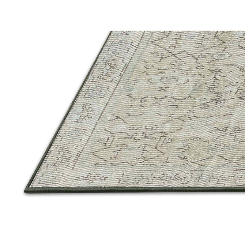 Tapis beige contemporain, Rectangle 7 pi x 9 pi