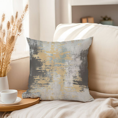 Abstract Elemental Flow Paint Brush Strokes Modern Transitional