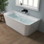67' Wall-Mount Acrylic Bathtub Deep Soaking Bathtub