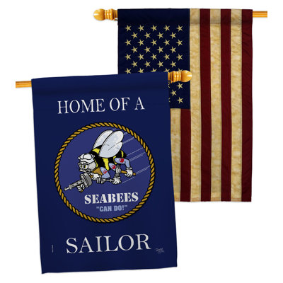 Drapeau de maison en polyester 3,3 x 2,8 pi