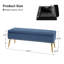 Banc de rangement rembourré en velours Kajana-1744313857