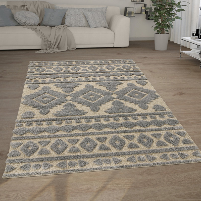 Laege Geometric Area Rug, Rectangular 80 x 150cm
