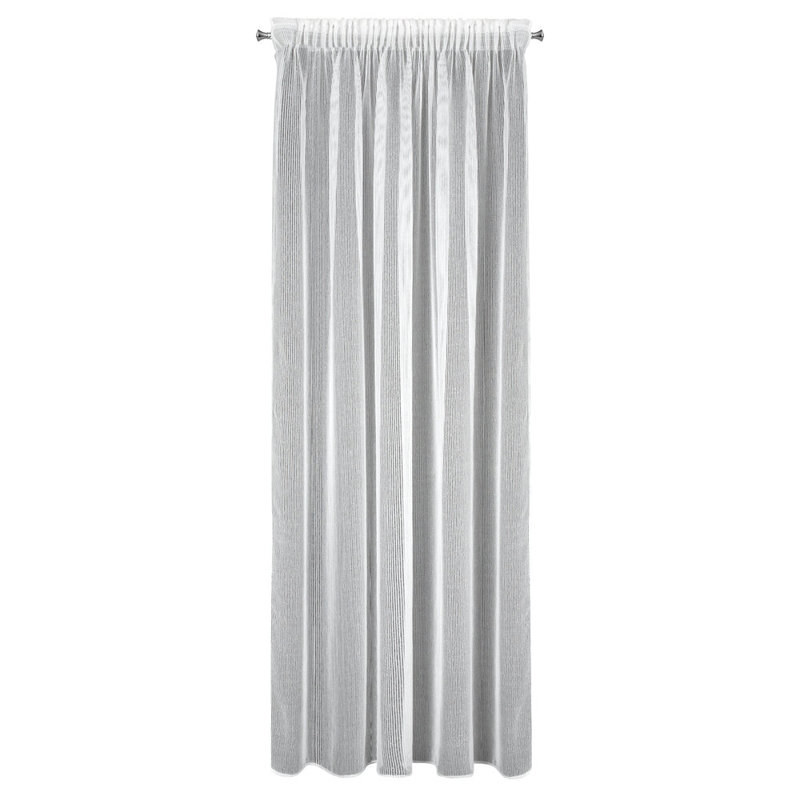 Kim Sheer Curtain Single Panel, White