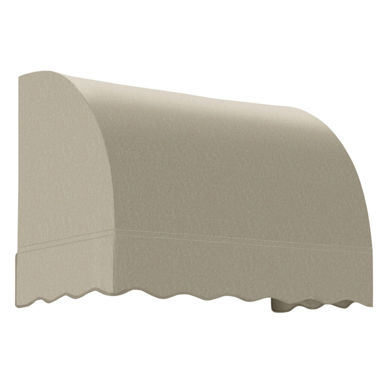 Awntech Savannah Acrylic Fabric Fixed Awning, Burlap Sack, 31" H x 52.5" W x 24" D