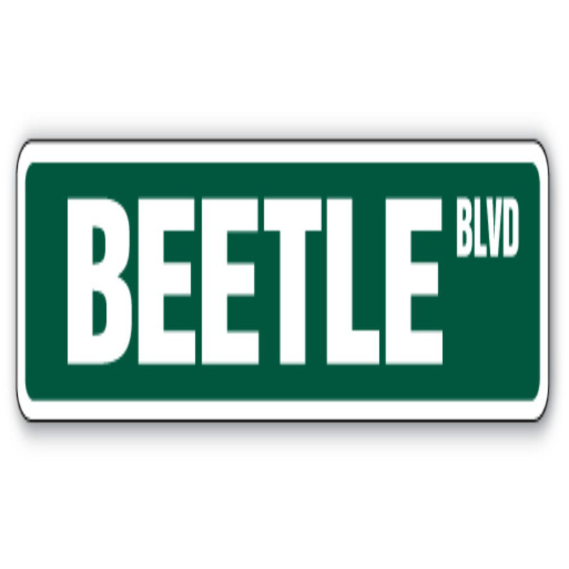 Beetle Street Sign